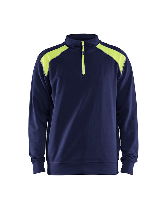 Blåkläder 3353 Sweatshirt bi-colour met halve rits
