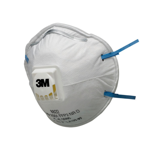 8822 Stofmasker met uitademventiel ( Per 10 )