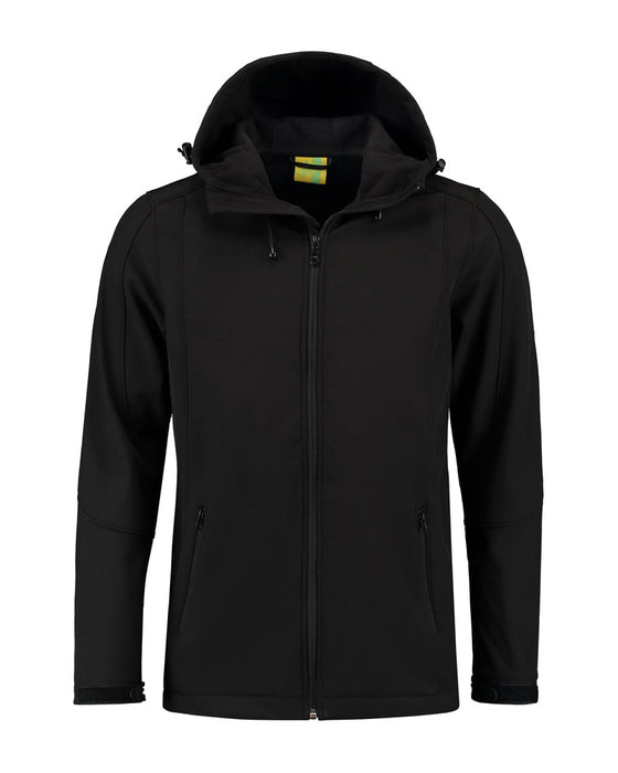 L&S Jacket Hooded Softshell for him