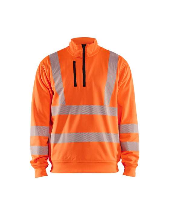 Blåkläder 3564 High Vis Sweatshirt halve rits