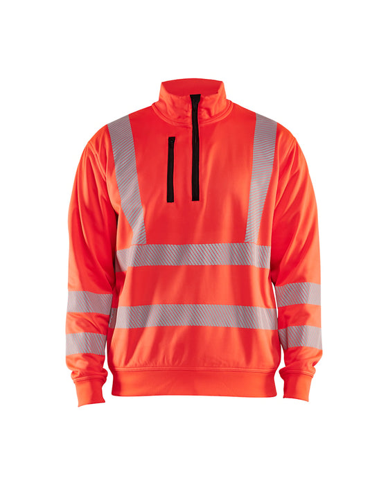 Blåkläder 3564 High Vis Sweatshirt halve rits